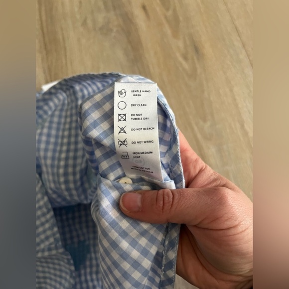 NWT Innika Choo Girls Oliver Daily Smock Top Baby Blue Gingham - Size 4 - Picture 6 of 7